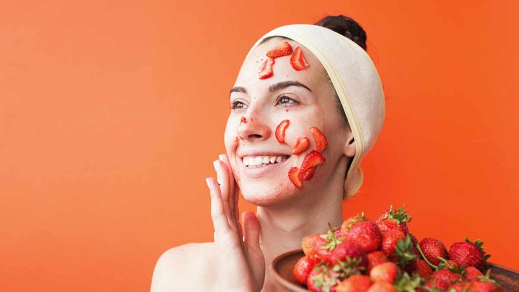 diy strawberry face masks social